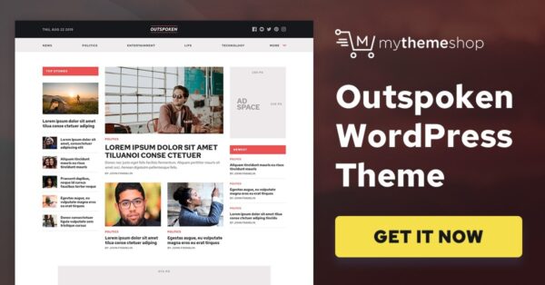 MyThemeShop Outspoken (v1.0.10) WordPress主题 - 大胆表达的多功能网站设计