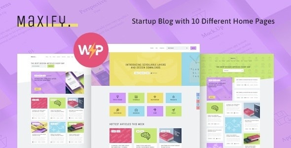 Maxify (v1.0.12) 创业与商业新闻 WordPress 博客主题
