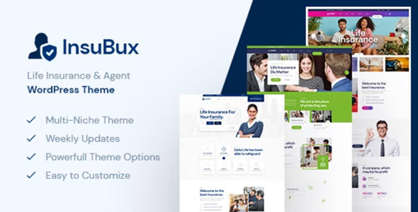 Insubux (v1.0.4) 保险公司WordPress主题 - 专业保险行业网站解决方案