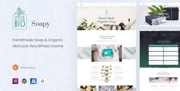 Soapy (v1.1.2) 手工与有机护肤 WordPress 主题