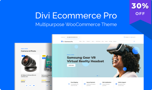Divi Ecommerce Pro v1.0.10 - 专业电子商务WordPress主题