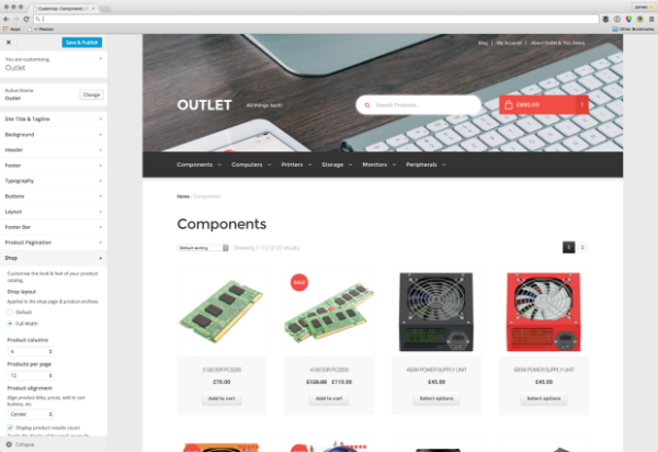 Outlet (v2.0.16) Storefront WooCommerce主题 GPL - 高效电商商店模板