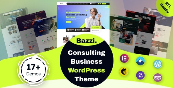 Bazzi v1.0.2 咨询业务WordPress主题 - 专业企业网站模板