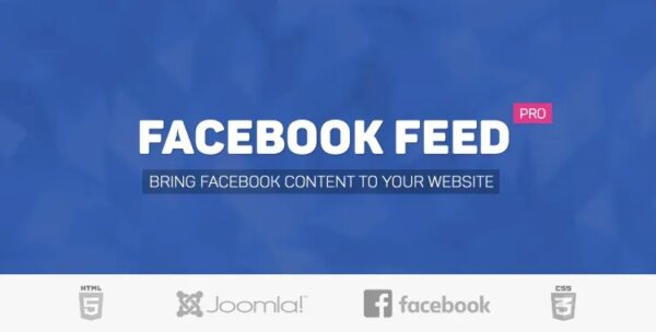 Facebook Feed Pro (v3.12.1) Joomla - 专业Facebook照片视频展示插件