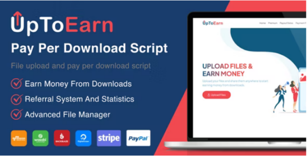 UpToEarn (v1.3) 文件上传与按下载付费脚本（SAAS就绪）