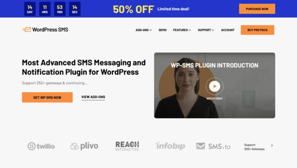 WordPress SMS Pro v4.2.5 – Free v6.4.1 - 专业WordPress短信插件