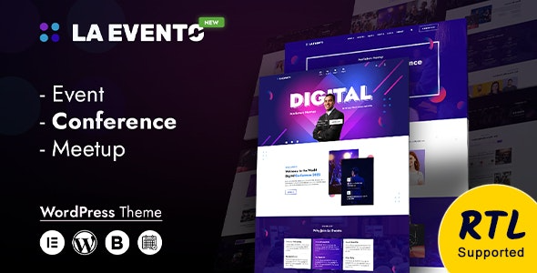 La Evento (v1.2.0) 一个组织活动的WordPress主题