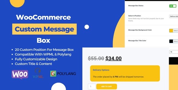 v1.0.0 WooCommerce Product Page Custom Message Box - WooCommerce产品页面自定义消息框