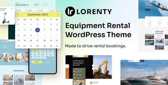 MotoPress Lorenty (v1.0.1) 自行车、船只和库存设备租赁WordPress主题