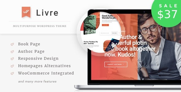 Livre (v2.0.1) WooCommerce主题 - 专为在线书店设计的响应式主题