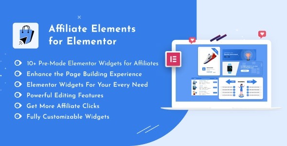 Affiliate Elements for Elementor v1.5 - Elementor联盟营销元素插件