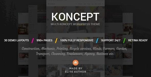 Koncept (v1.1) 响应式多概念WordPress主题