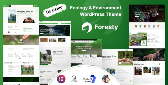 Foresty (v1.0.2) 慈善与生态 WordPress主题