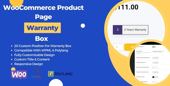 WooCommerce Product Page Warranty Box (v1.0.0) - 为WooCommerce产品页面添加保修信息框
