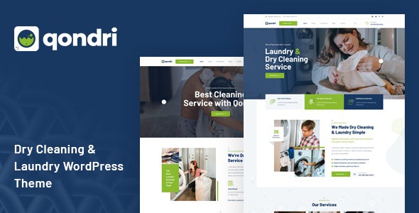 Qondri v1.2.4 干洗和洗衣服务主题 - 专业洗衣店WordPress主题
