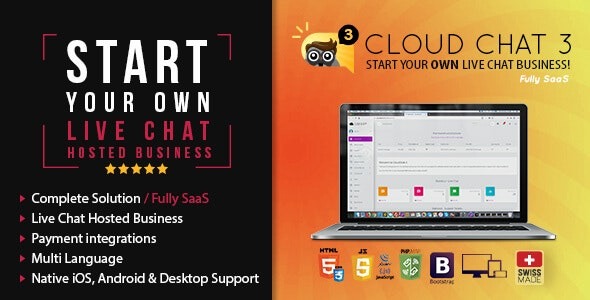 Cloud Chat 3 (v3.1.4) SaaS – 实时在线客服聊天商业解决方案