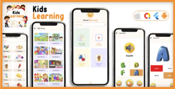Kids learning App v.2 儿童一站式学习Flutter应用 - Flutter安卓和iOS应用