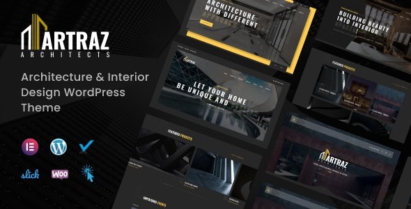 Artraz v1.0.0 建筑与室内设计WordPress主题 - 专业建筑展示与设计解决方案