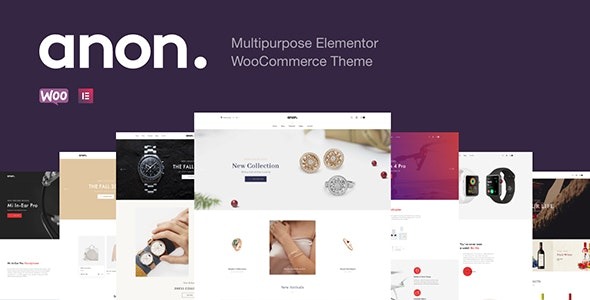 Anon v2.2.10 多功能Elementor WooCommerce主题 - 多用途电商网站解决方案