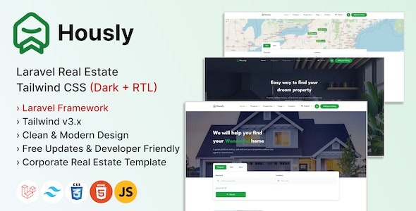 Hously (v1.7.4) Laravel房地产多语言系统 - 专业房地产网站解决方案