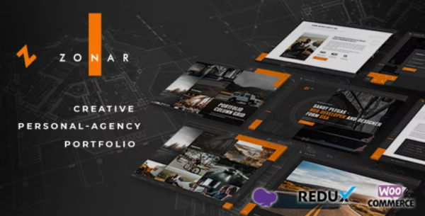 Zonar v4.3.1 个人作品集WordPress主题 - 创意展示与专业设计