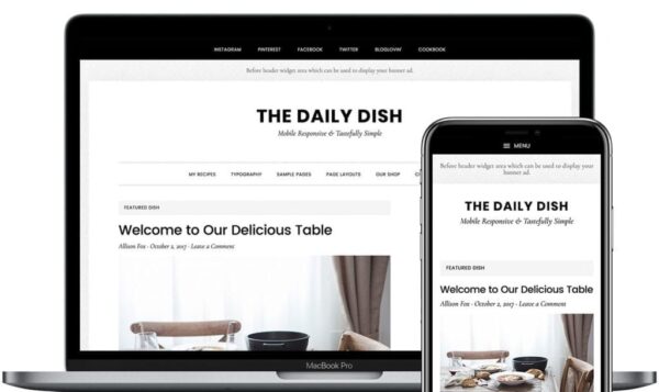 StudioPress Daily Dish Pro (v2.0.0) Genesis WordPress主题 - 美食博客与杂志风格设计