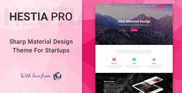 Hestia Pro (v5.8.2 + v3.1.1) 多功能WordPress主题 - 响应式设计与现代风格