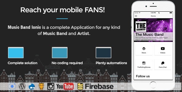 Music Band Ionic 3 – Full Application v1.17 | 音乐乐队Ionic 3完整应用
