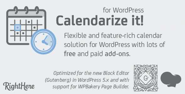 Calendarize it! for WordPress v 4.9.998.101115 + Addons - WordPress活动日历插件