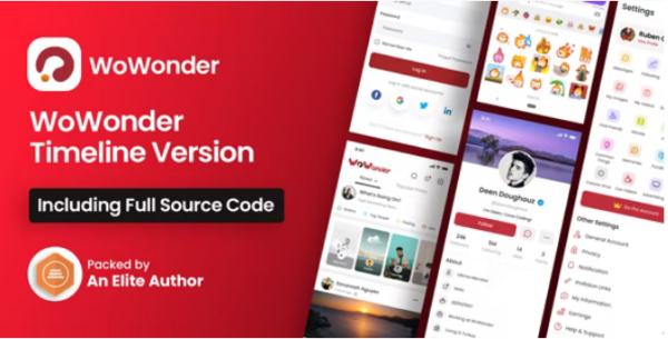 WoWonder Mobile Native Social Timeline Applications v5.1.8 - 移动原生社交时间线应用
