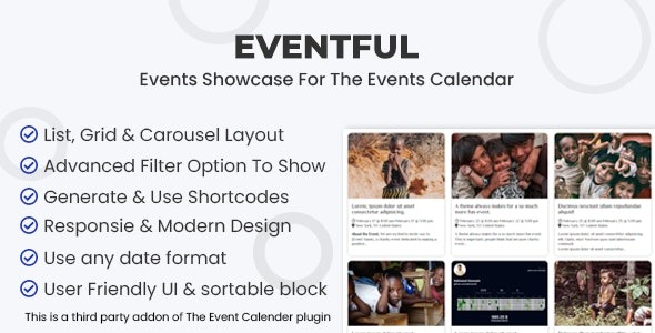 Events Showcase For The Events Calendar v1.0 - 活动日历展示插件