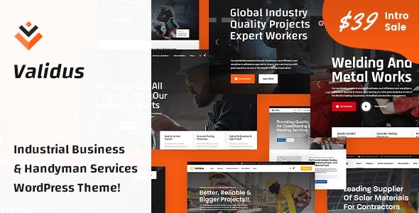 Validus v1.0 工业商业与维修服务WordPress主题