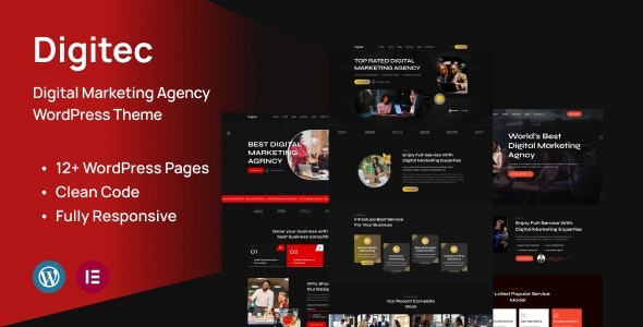 Digitec v1.0 Business & Agency WordPress Theme - 商业与机构WordPress主题