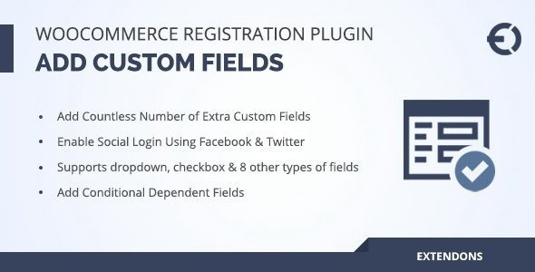 v3.2.3 WooCommerce Registration Fields Plugin – 自定义注册字段插件