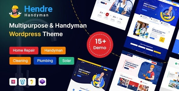 Hendre v1.0 Repaire, Plumbing & Handyman Services WordPress Theme - 维修、管道和杂工服务WordPress主题