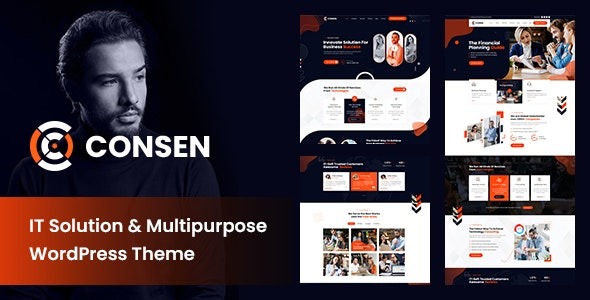 Consen v1.0 IT解决方案和多用途WordPress主题 - 专业企业网站设计