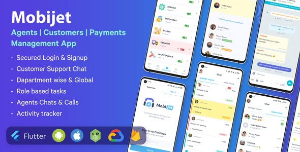 Mobijet (v1.0.12) 代理商、客户与支付管理应用 | Android & iOS Flutter应用