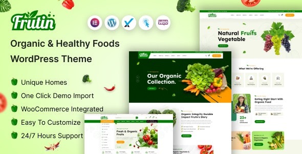 Frutin (v1.0.0) 有机健康食品WordPress主题