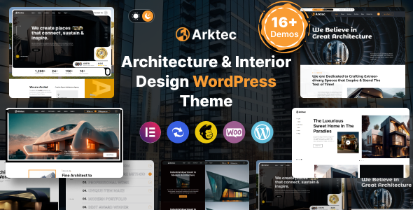 Arktec (v1.0) Architecture & Interior - 建筑与室内设计WordPress主题