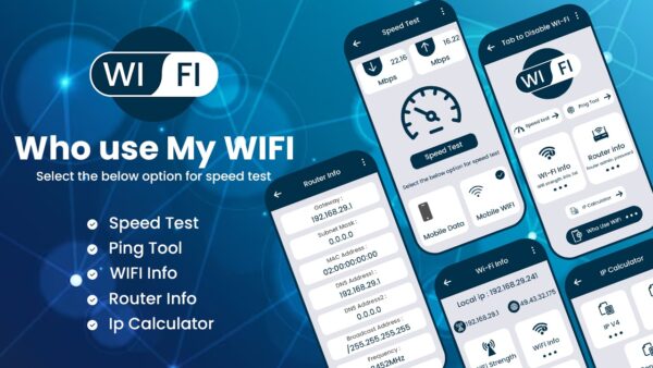 Who Use My WiFi v1.0.0 – WiFi扫描器 – 网络工具 – WiFi管理 – 网络扫描器WiFi检测器 – 我的WiFi