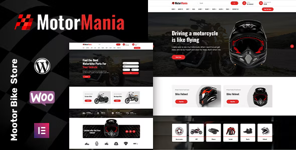 MotorMania v1.1.1 摩托车配件WooCommerce主题 - 专为摩托车配件商店设计的高性能电商主题