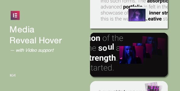 Media Reveal Hover for Elementor v1.1.0 - Elementor悬停媒体展示效果插件