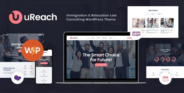 uReach (v1.3.0) 移民与搬迁法律咨询WordPress主题