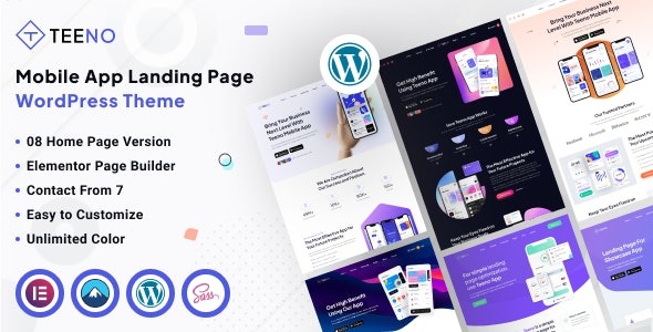 Teeno v1.0 App Landing WordPress Theme - 应用落地页WordPress主题