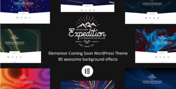 Expedition v4.0.0 Elementor Coming Soon WordPress Theme - 探险风格即将上线WordPress主题
