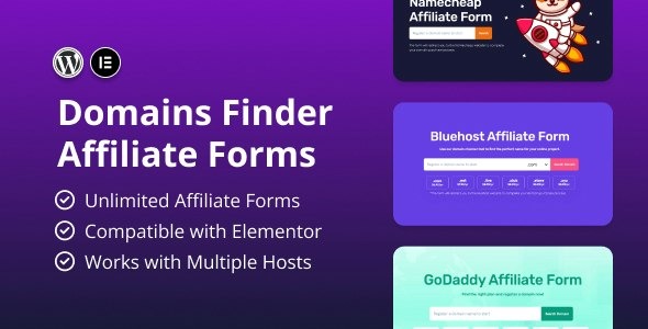 Hosting Domains Finder (Affiliate Forms) v1.2.0 - 域名托管查找工具（联盟表单）