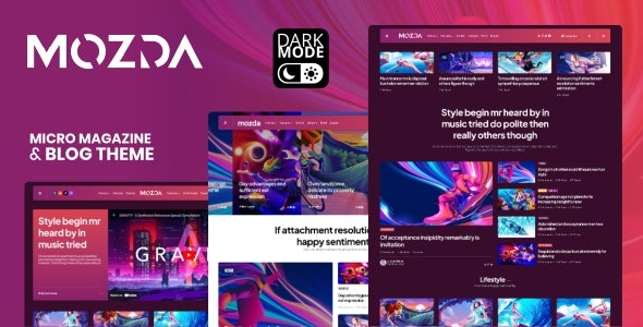 Mozda v1.1 微杂志与博客主题 - 深色模式支持
