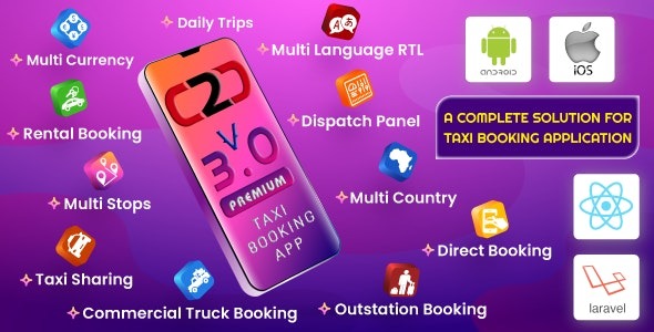 Cab2door Online Taxi Booking App Full Solution v3.0 - 在线出租车预订应用完整解决方案