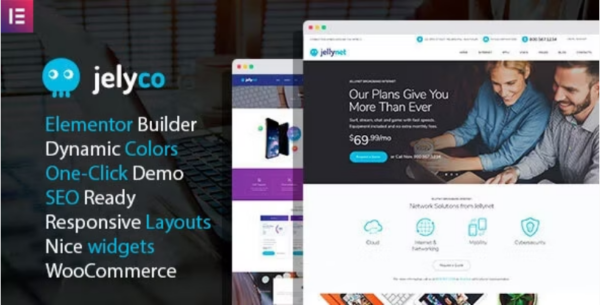 JelyCo v1.1.0 ISP & Telecom WordPress主题 - 互联网服务提供商和电信公司专用WordPress主题