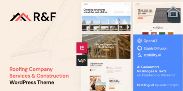 R&F v1.0.0 Roof & Floor WordPress主题 - 屋顶与地板建筑行业专业模板